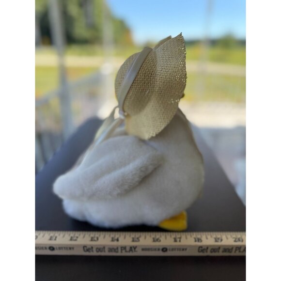 Plush Creations Vintage Stuffed Animal Goose wearing Hat 1989 - Picture 2 of 7